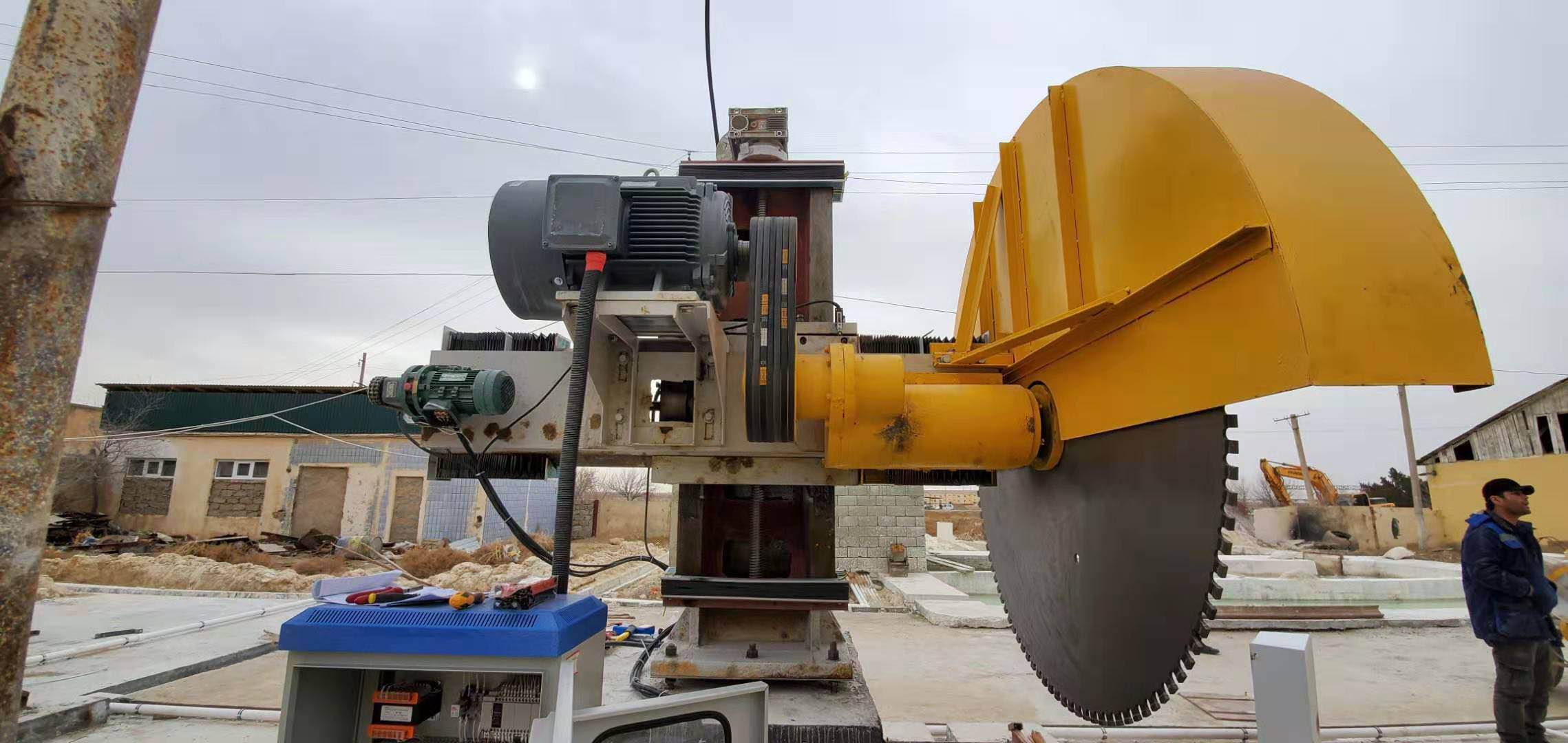 Wanlong QZQ-1600/1800 Single Column Auto Cutting Machine for Granite Marble Stone Cutting