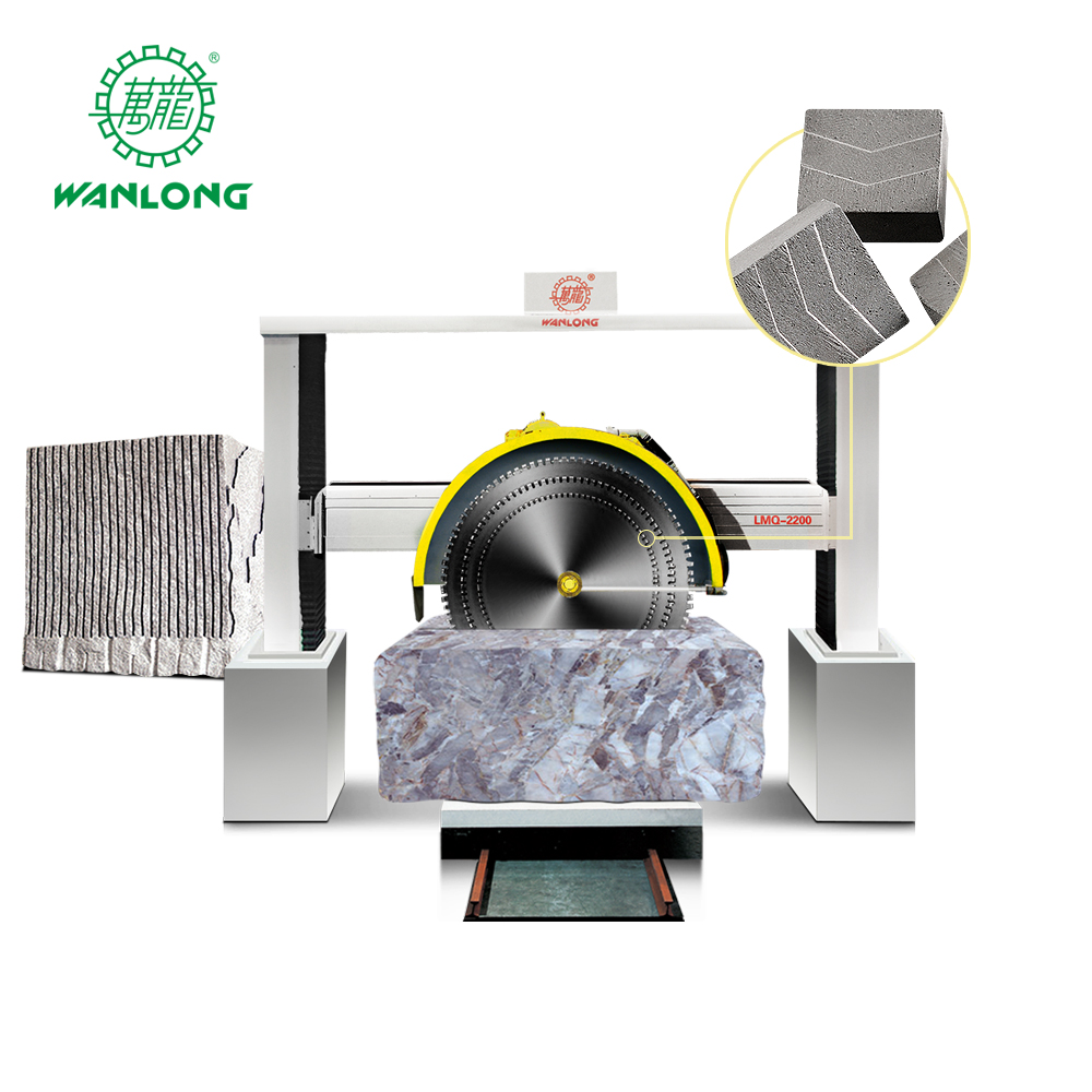 Wanlong LMQ-2200/2500 Gantry Stone Block Cutting Machine for Marble Granite Limestone Cutting