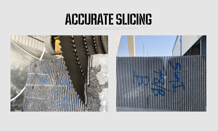 Bridge Multiblade Stone Cutting Machine Block Cutter Accurate Slicing
